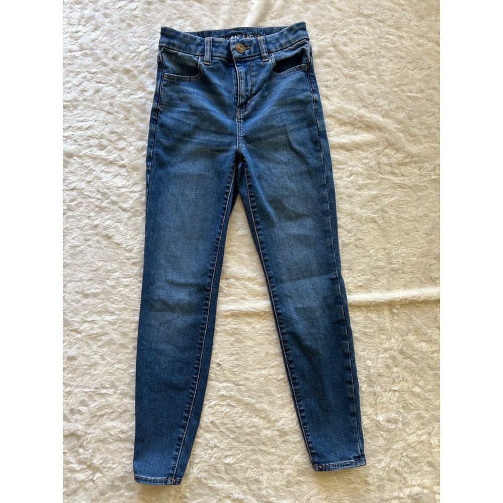 American Eagle Stretch Curvy High-Rise Skinny Jeans Jegging - 0 Short